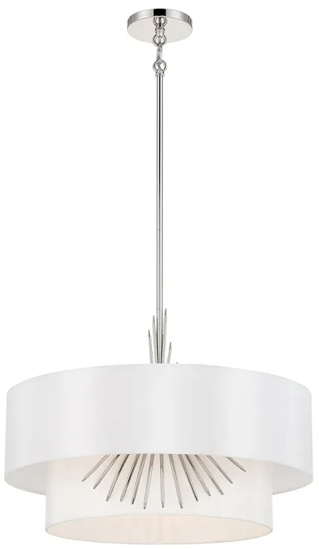 Gramercy 22" Wide Polished Nickel 3-Light Pendant