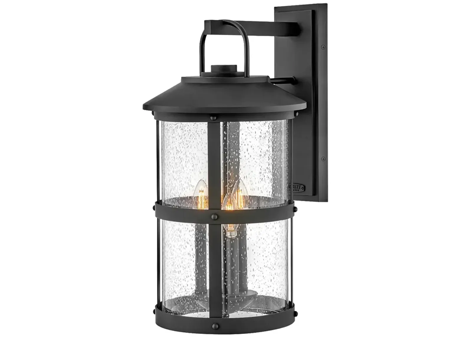 Outdoor Lakehouse-Extra Large Wall Mount Lantern-Black