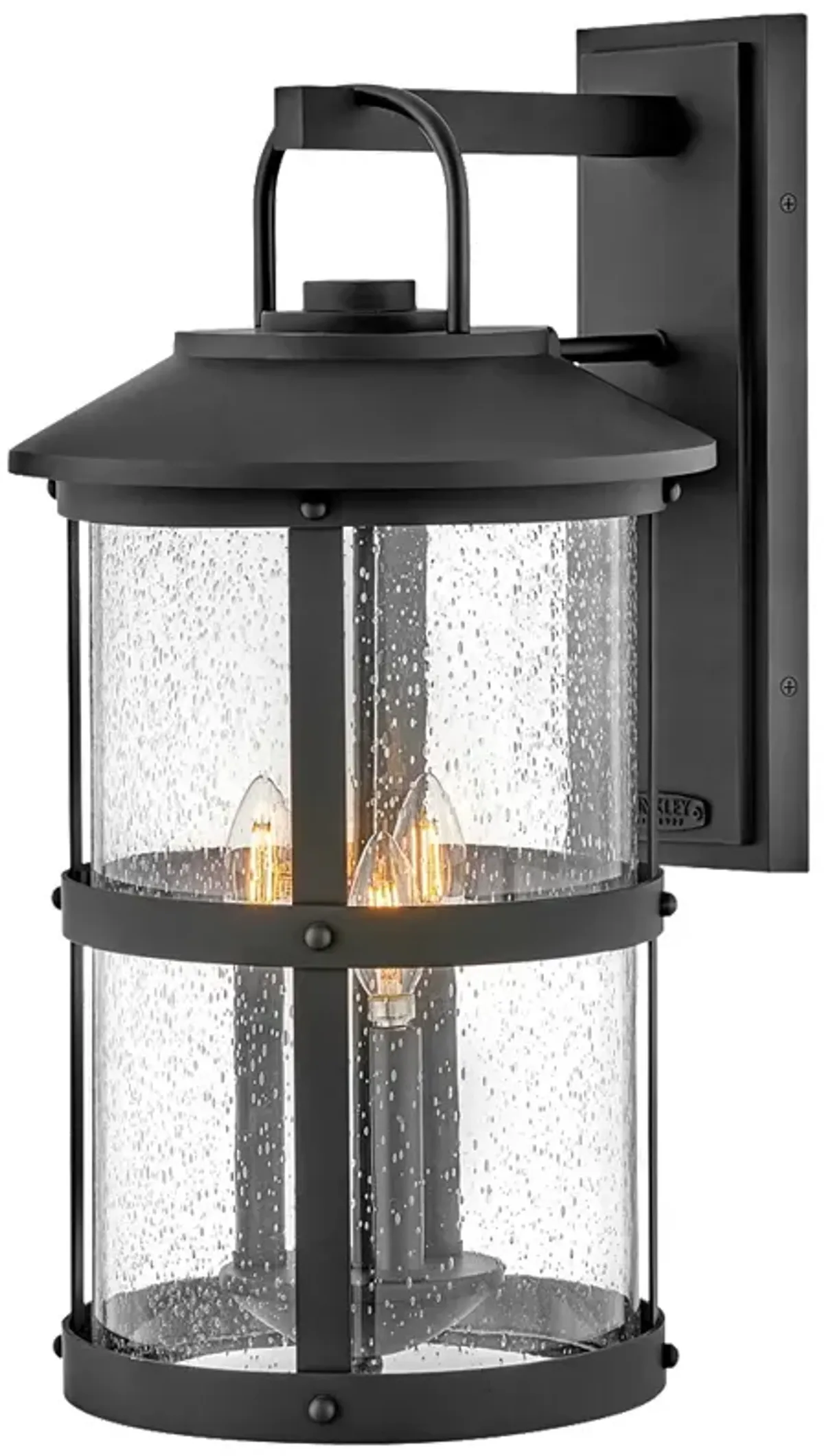 Outdoor Lakehouse-Extra Large Wall Mount Lantern-Black