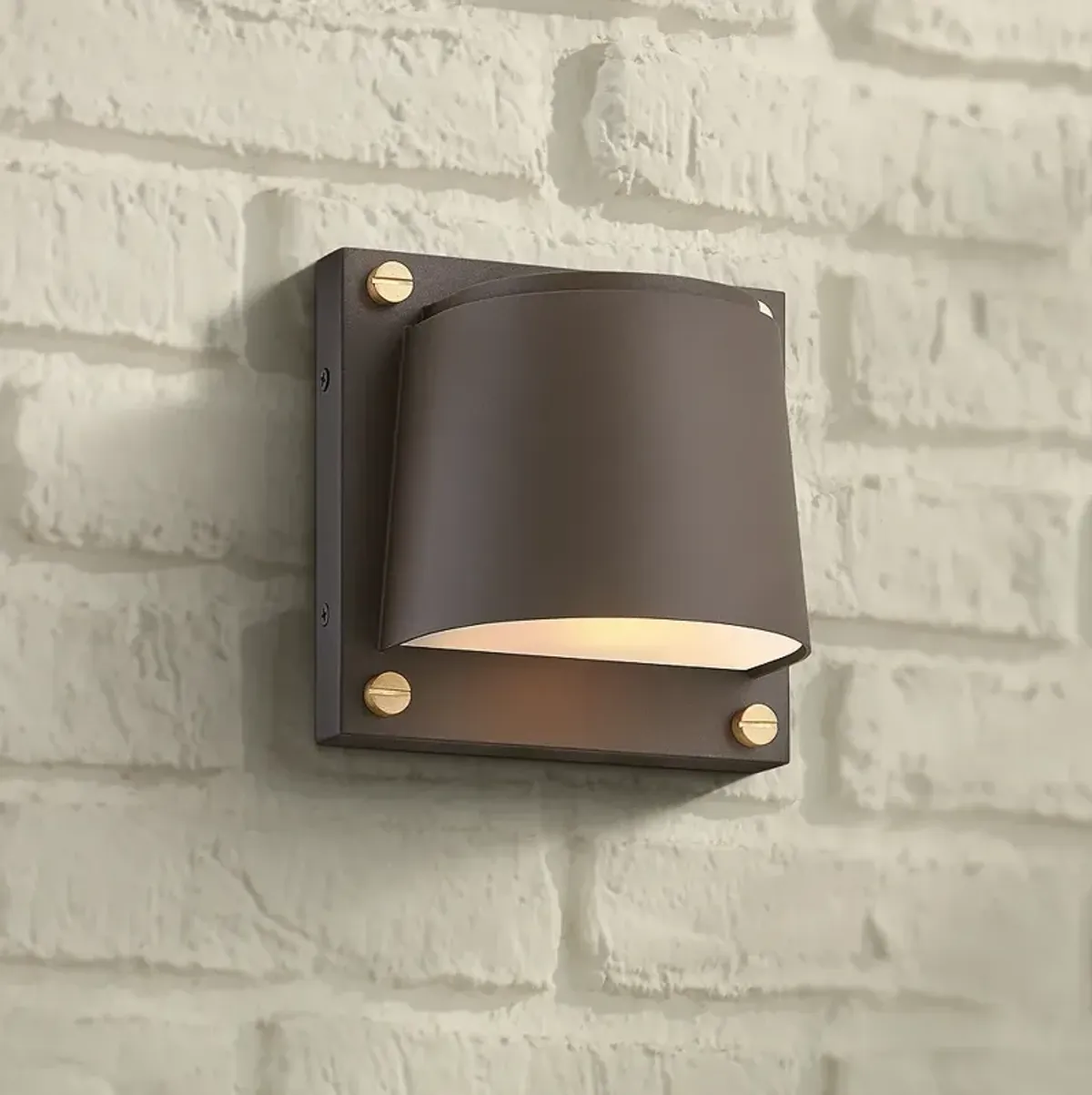 Hinkley Scout 6 1/2" High Architectural Bronze LED Outdoor Wall Light