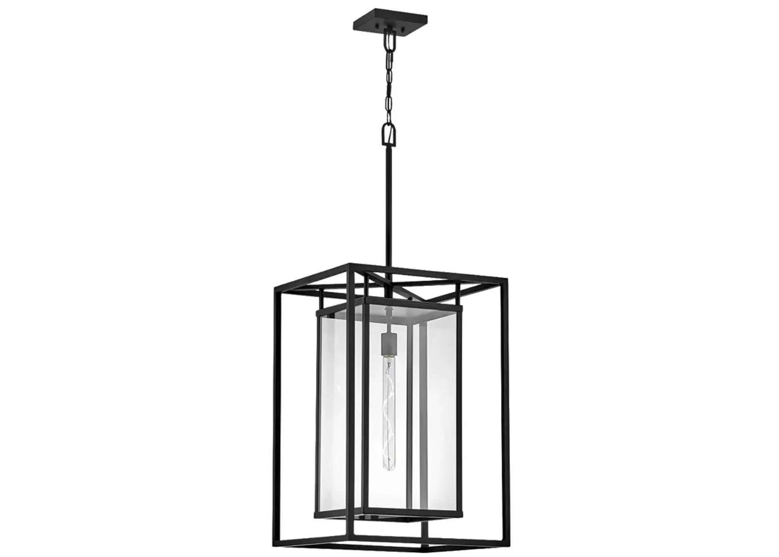 Hinkley Max 40.8" High Large Hanging Outdoor LED Light in Black