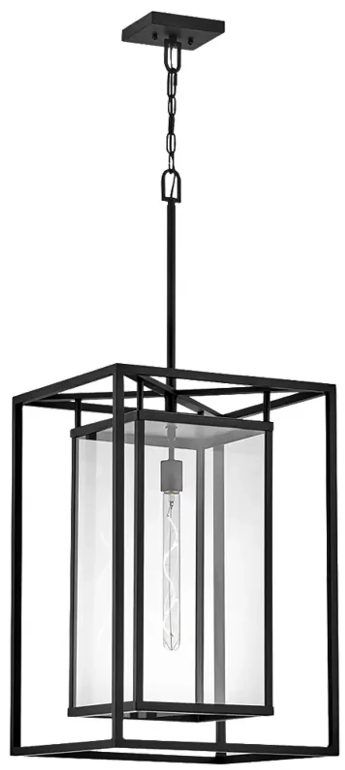 Hinkley Max 40.8" High Large Hanging Outdoor LED Light in Black