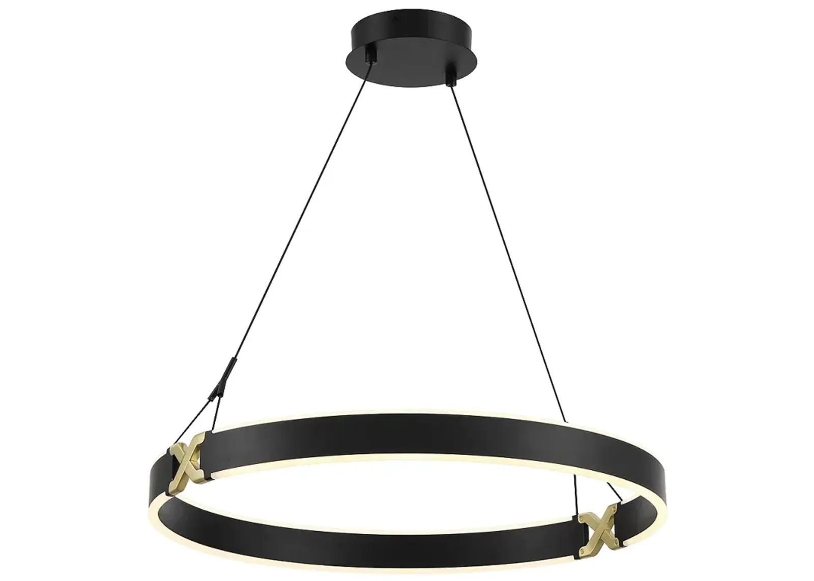 George Kovacs Recovery X LED Coal and Satin Brass Pendant