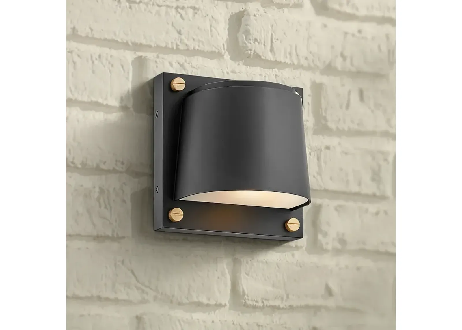 Hinkley Scout 6 1/2" High Black LED Outdoor Wall Light