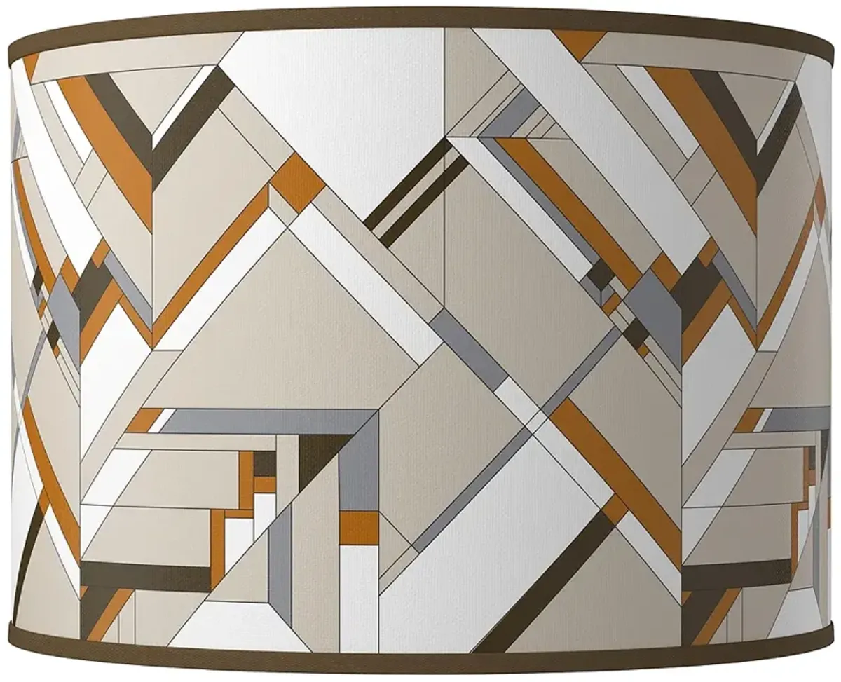 Craftsman Mosaic Giclee Round Drum Lamp Shade 15.5x15.5x11 (Spider)