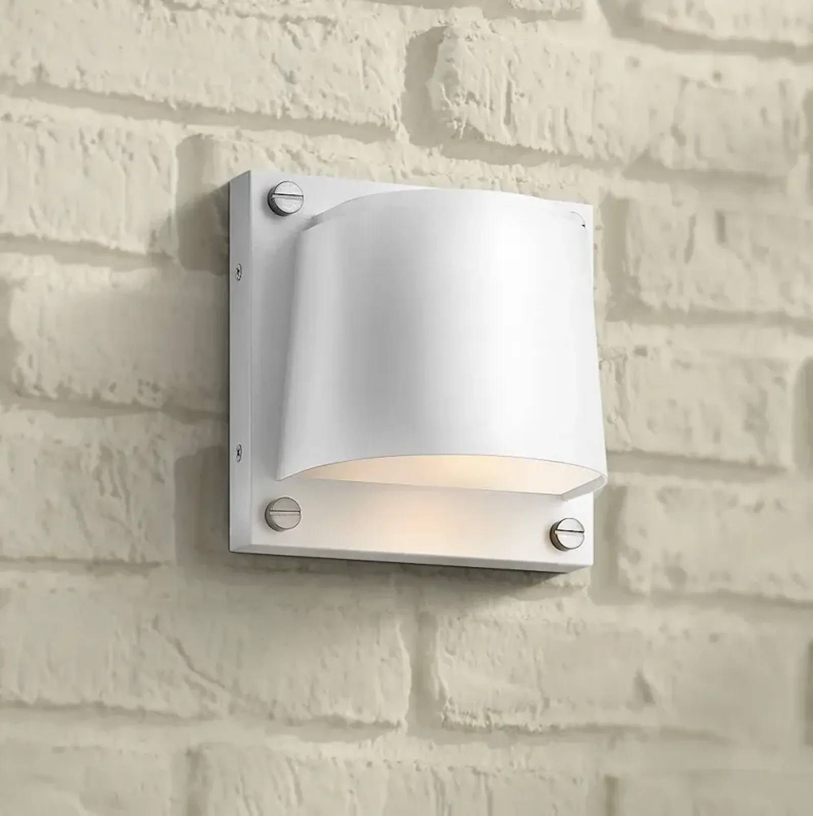 Hinkley Scout 6 1/2" High Satin White LED Outdoor Wall Light