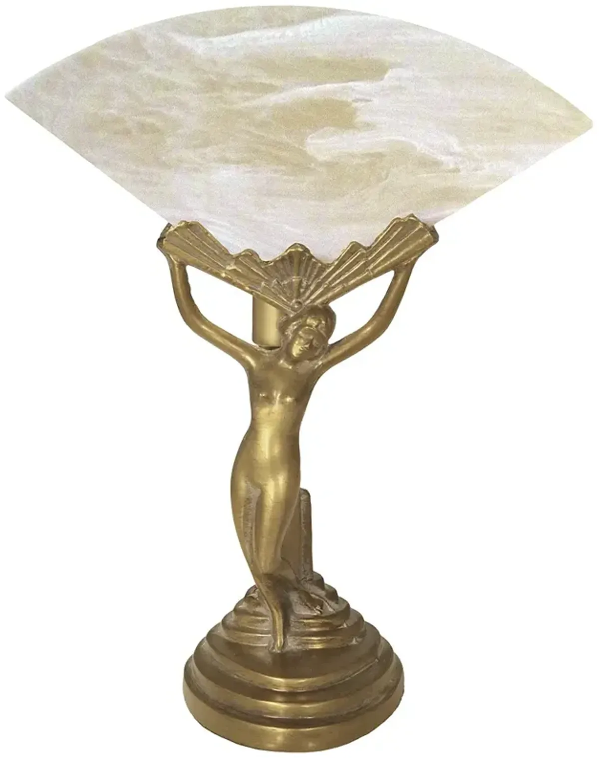 13" H Artisan Brass Table Lamp