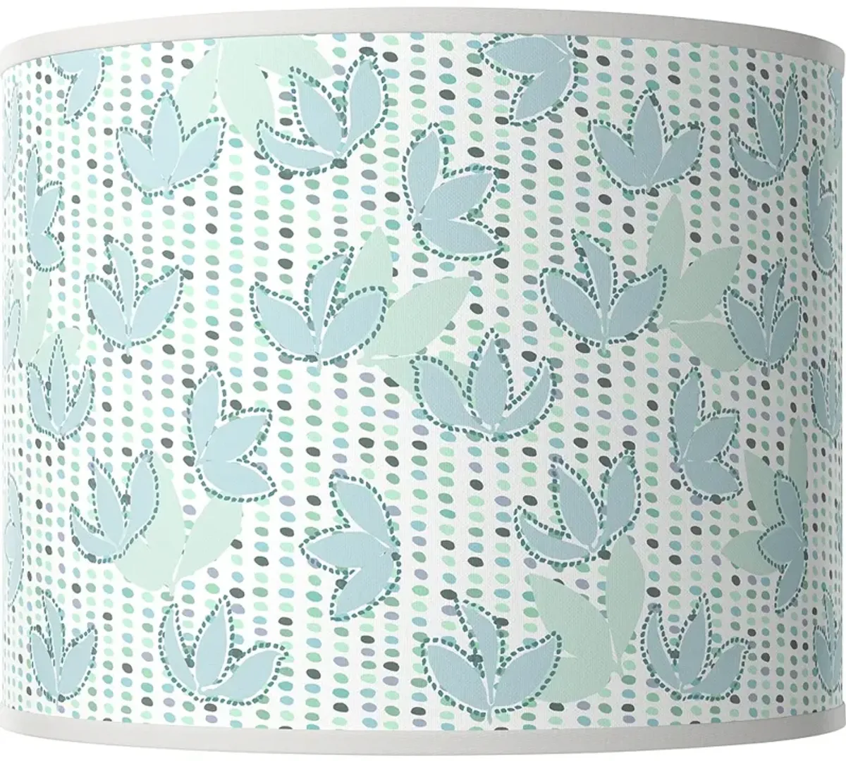 Spring White Giclee Round Drum Lamp Shade 14x14x11 (Spider)