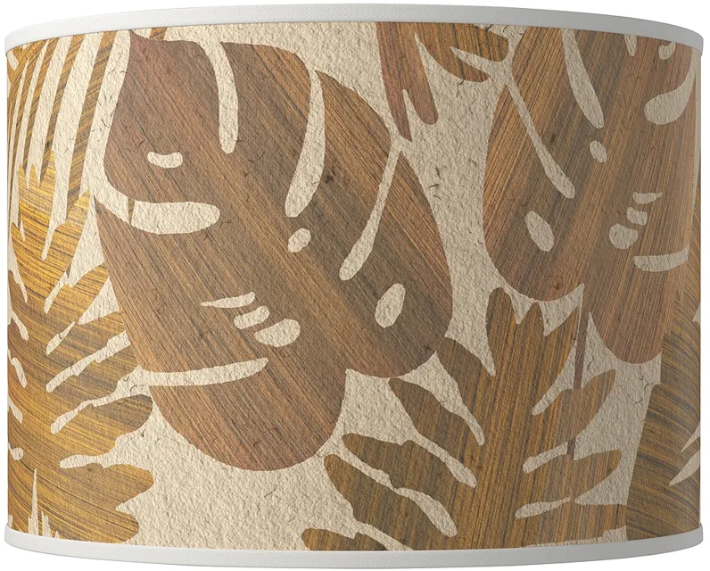 Tropical Woodwork Giclee Round Drum Lamp Shade 15.5x15.5x11 (Spider)