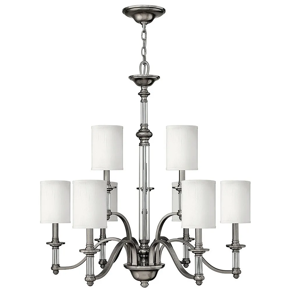 Sussex 32" Wide Nickel Chandelier by Hinkley Lighting