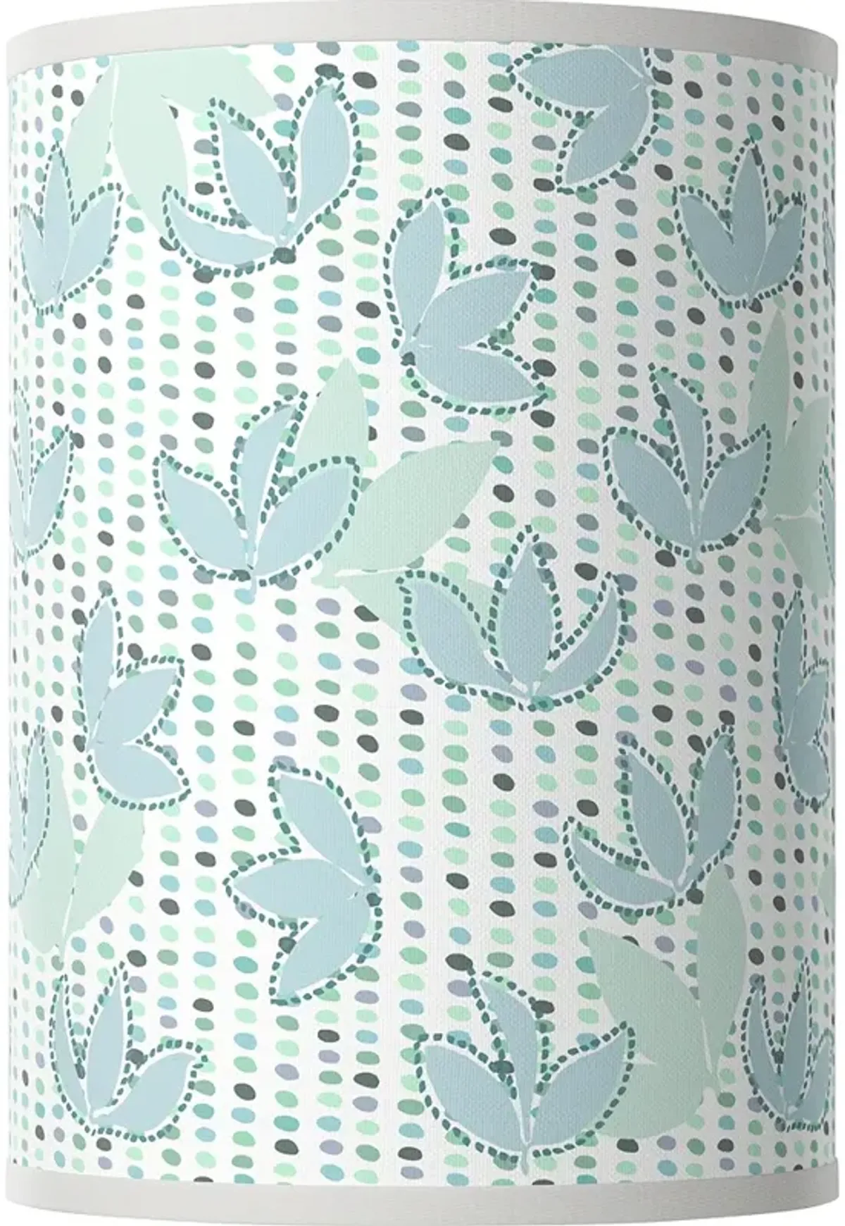 Spring White Giclee Round Cylinder Lamp Shade 8x8x11 (Spider)