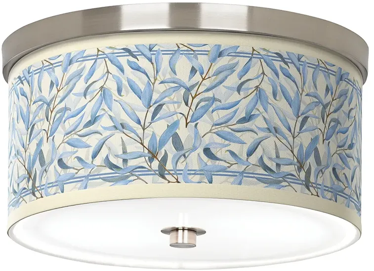 Amity Giclee Nickel 10 1/4" Wide Ceiling Light