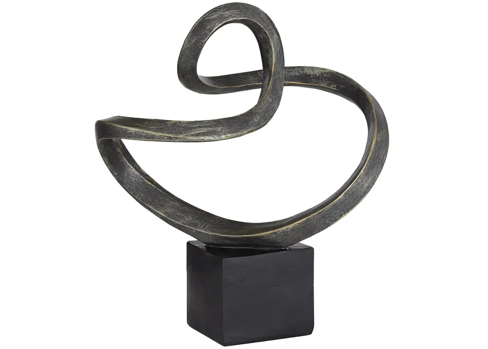 Prader 13 1/2" High Matte Bronze Abstract Sculpture