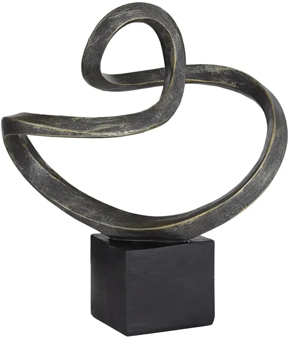 Prader 13 1/2" High Matte Bronze Abstract Sculpture