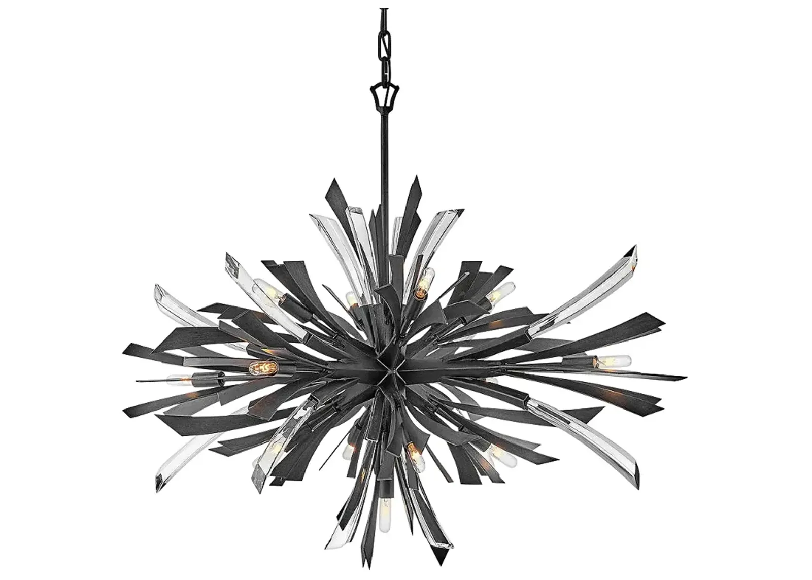 Hinkley Vida 36" Wide Brushed Graphite 13-Light Single Tier Pendant