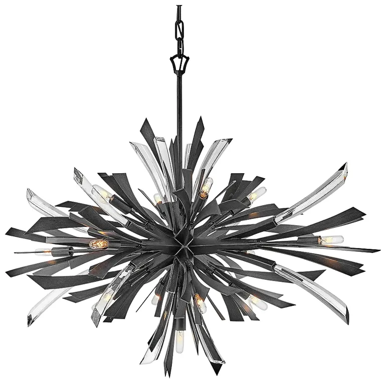 Hinkley Vida 36" Wide Brushed Graphite 13-Light Single Tier Pendant