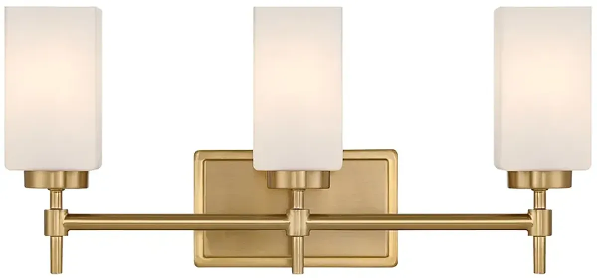 Possini Euro Salo 20 3/4" Wide Brushed Nickel 3-Light Bath Light