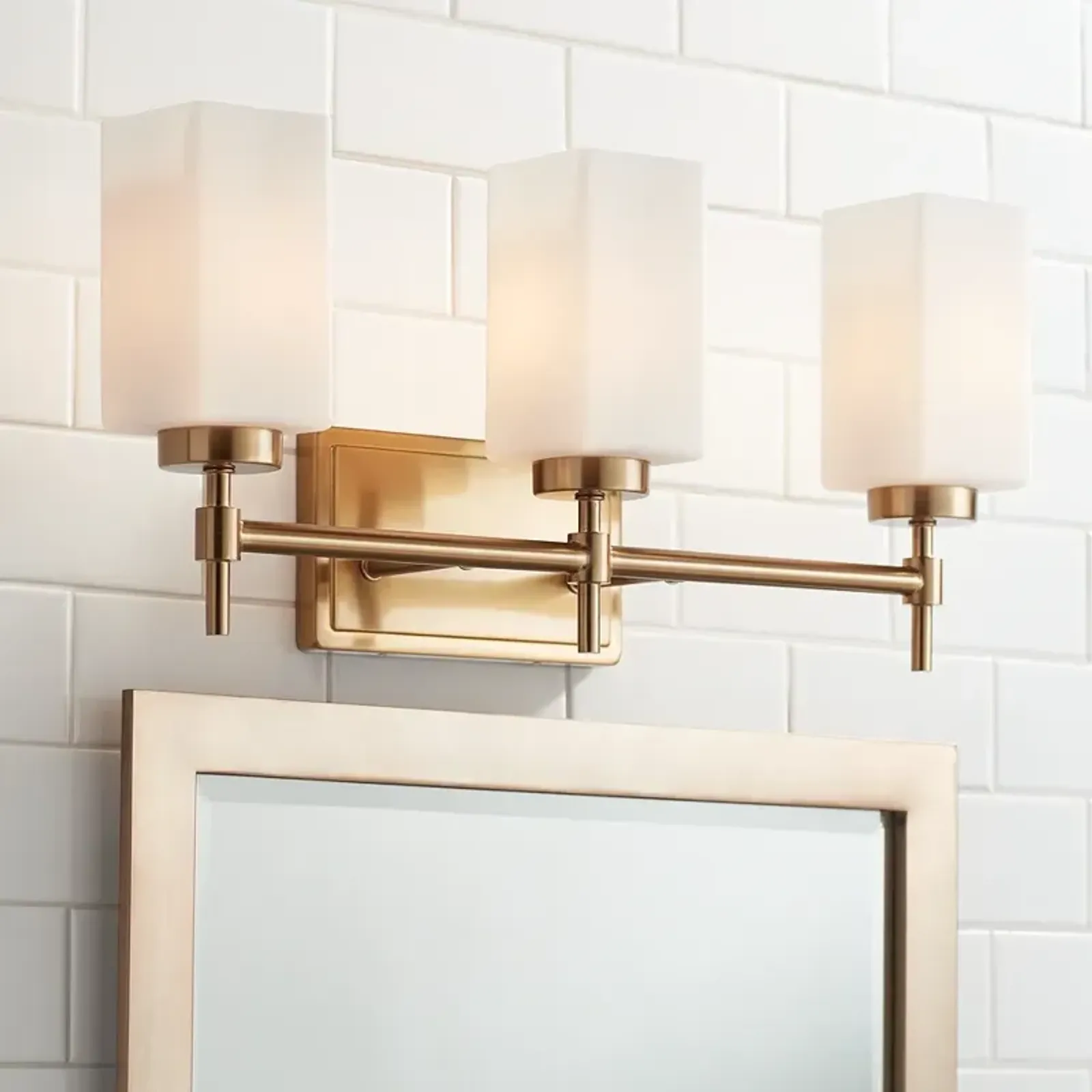 Possini Euro Salo 20 3/4" Wide Gold 3-Light Bath Light