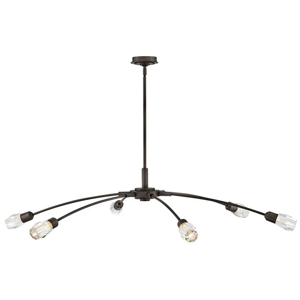 FREDRICK RAMOND CHANDELIER ATERA Extra Large Single Tier Black Oxide