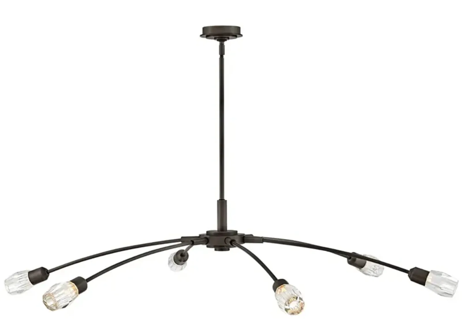 FREDRICK RAMOND CHANDELIER ATERA Extra Large Single Tier Black Oxide