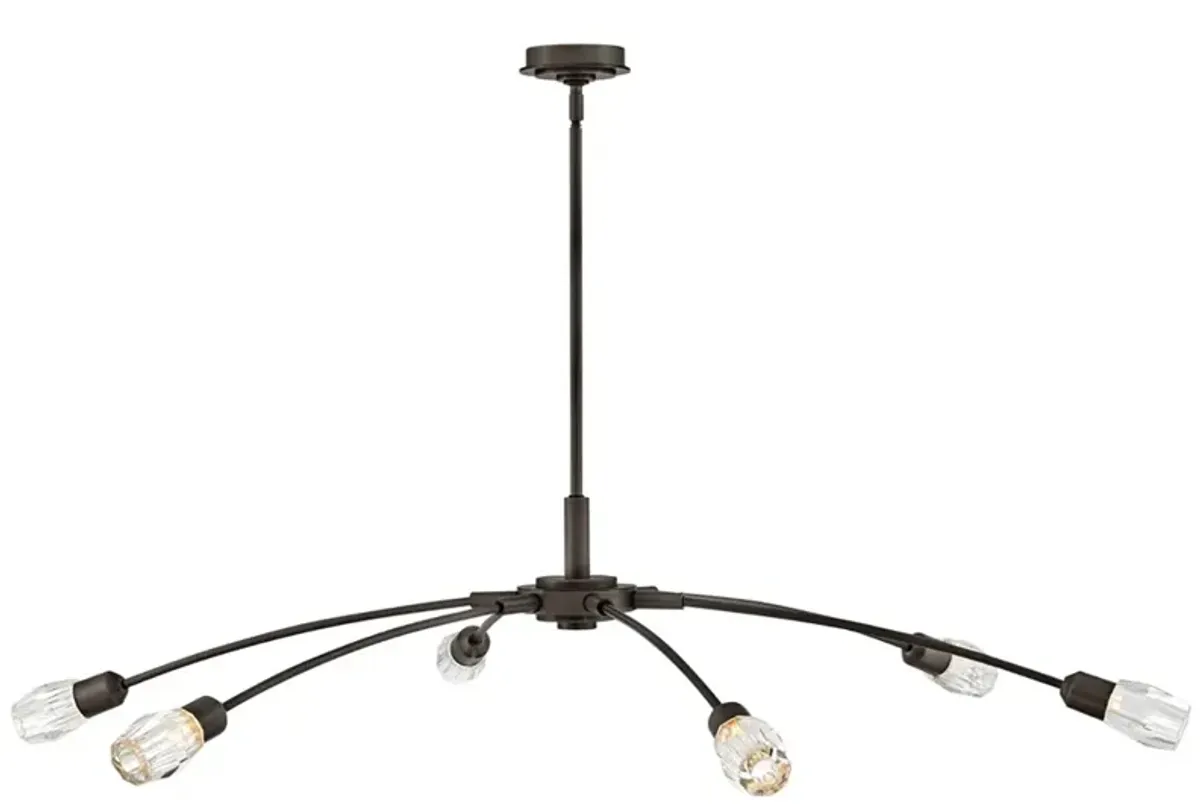 FREDRICK RAMOND CHANDELIER ATERA Extra Large Single Tier Black Oxide