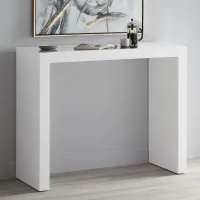 Studio 55D Jessa 50" Wide Gloss White Bar Table