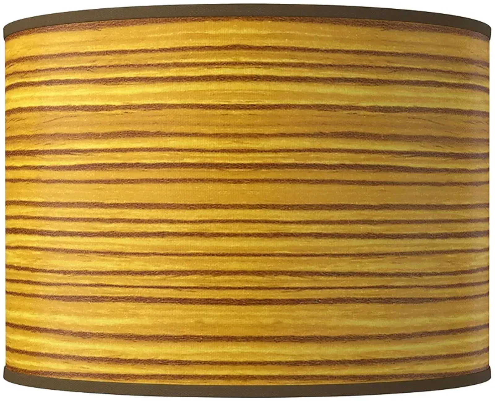 Tawny Zebrawood Giclee Round Drum Lamp Shade 15.5x15.5x11 (Spider)