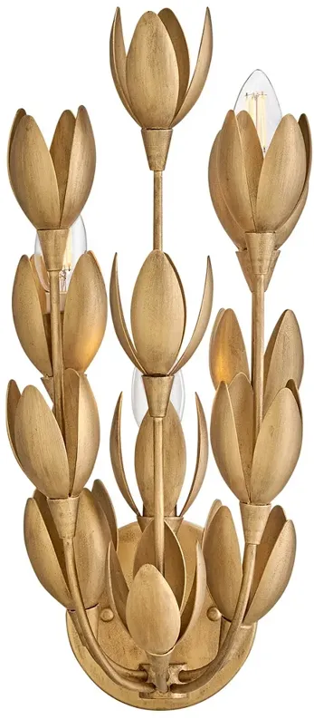 HINKLEY SCONCE FLORA Large Sconce Burnished Gold