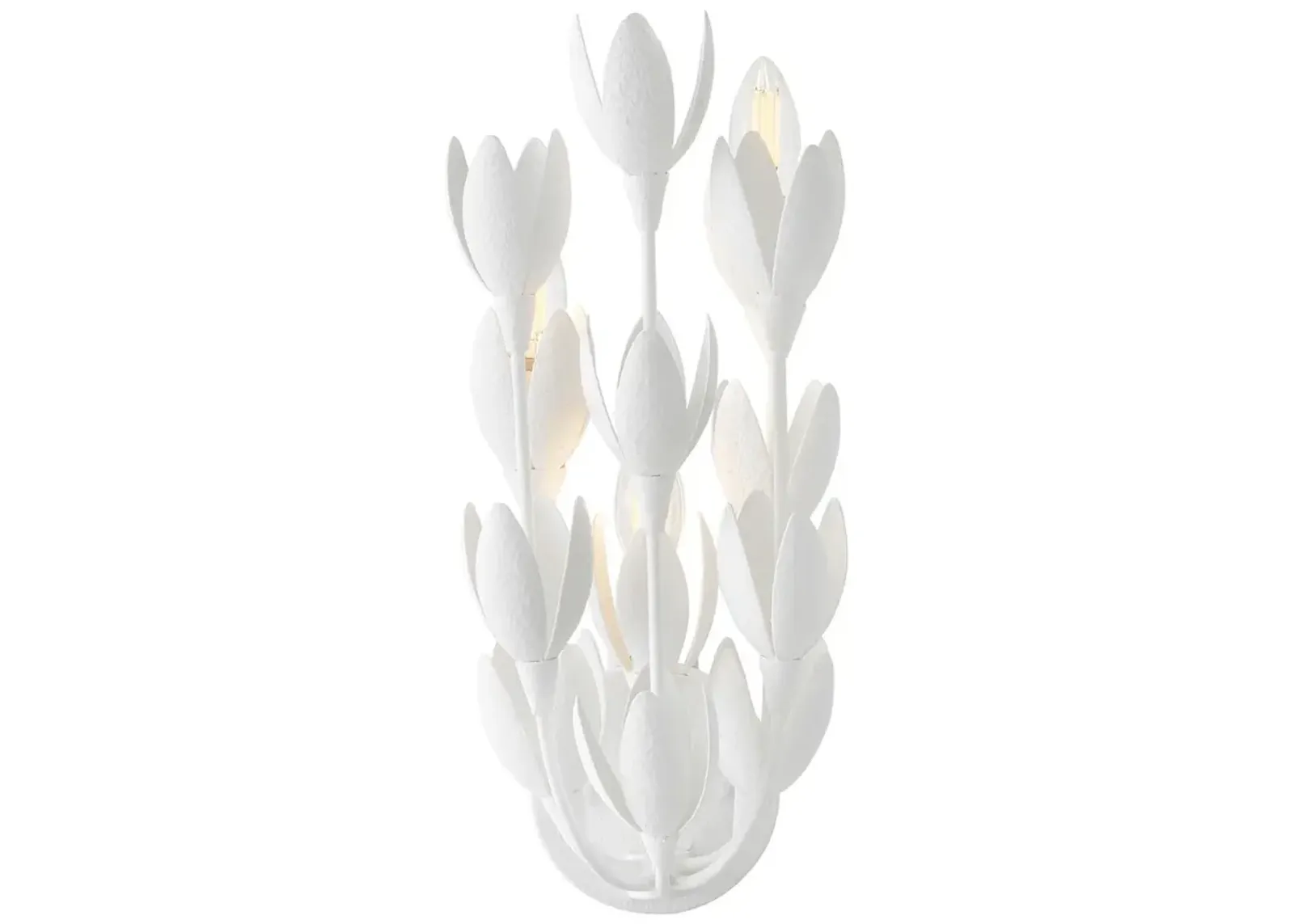 HINKLEY SCONCE FLORA Large Sconce Textured Plaster