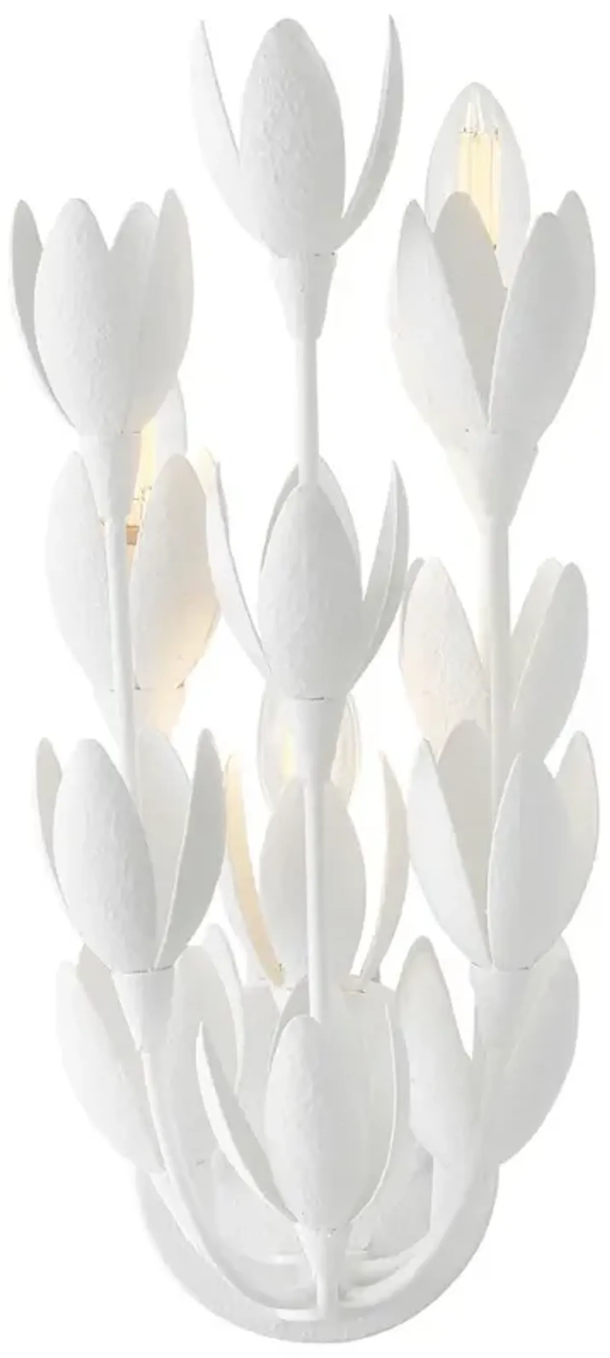 HINKLEY SCONCE FLORA Large Sconce Textured Plaster