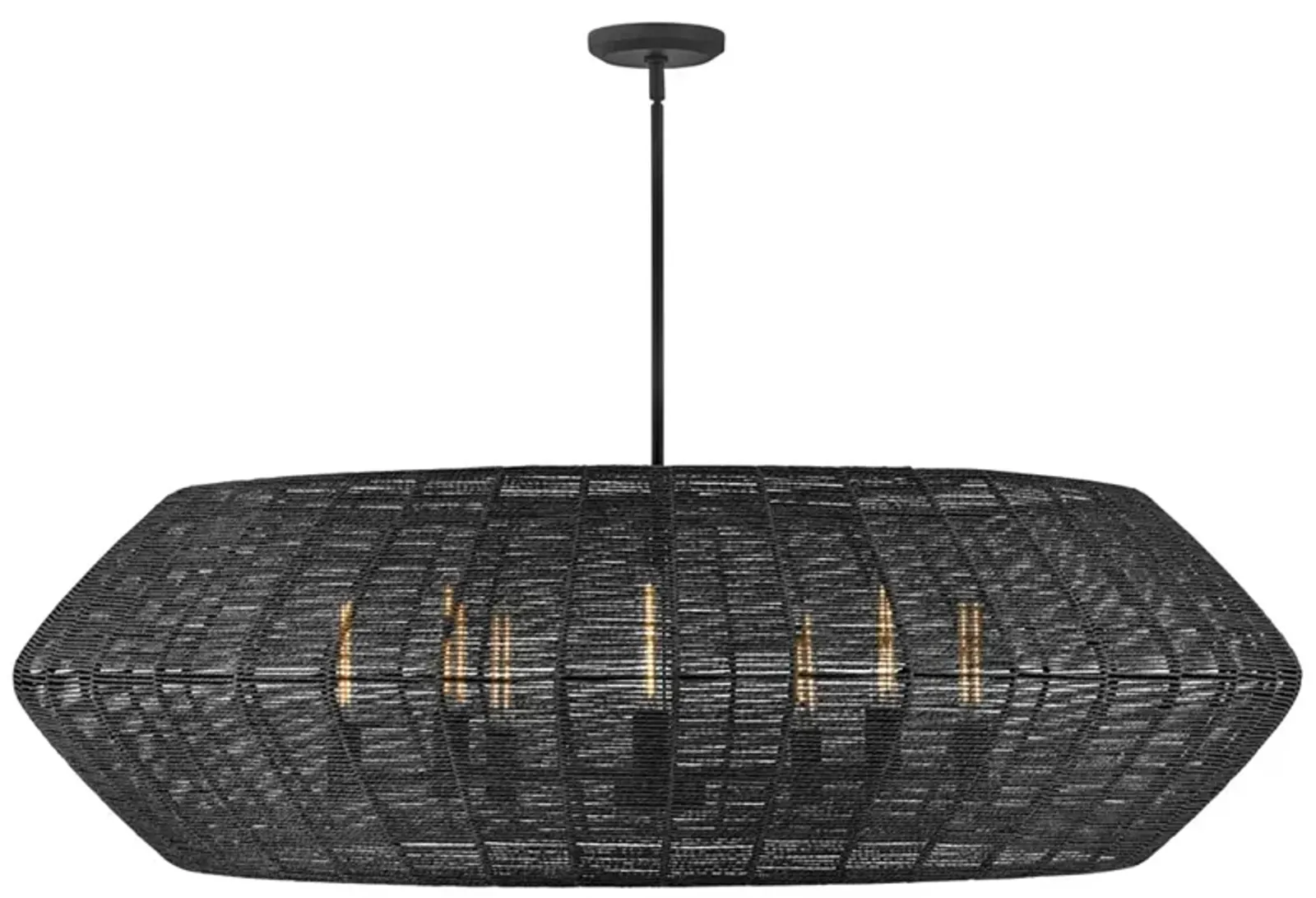 HINKLEY CHANDELIER LUCA Extra Large Drum Chandelier Black