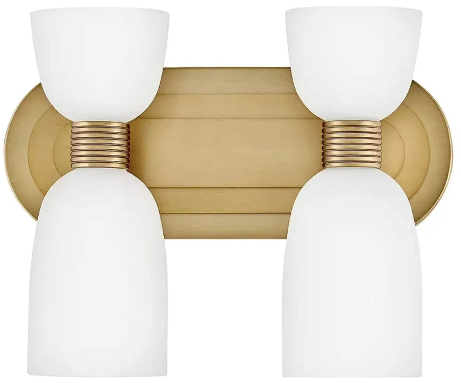 HINKLEY BATH TALLULAH Small Two Light Vanity Lacquered Brass