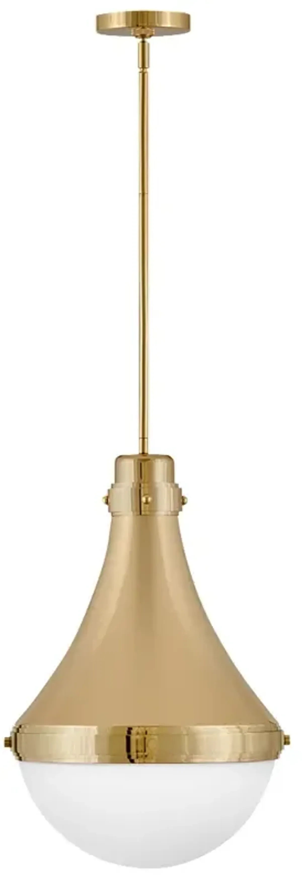 Hinkley Oliver 14 1/4" Wide Bright Brass Pendant Light