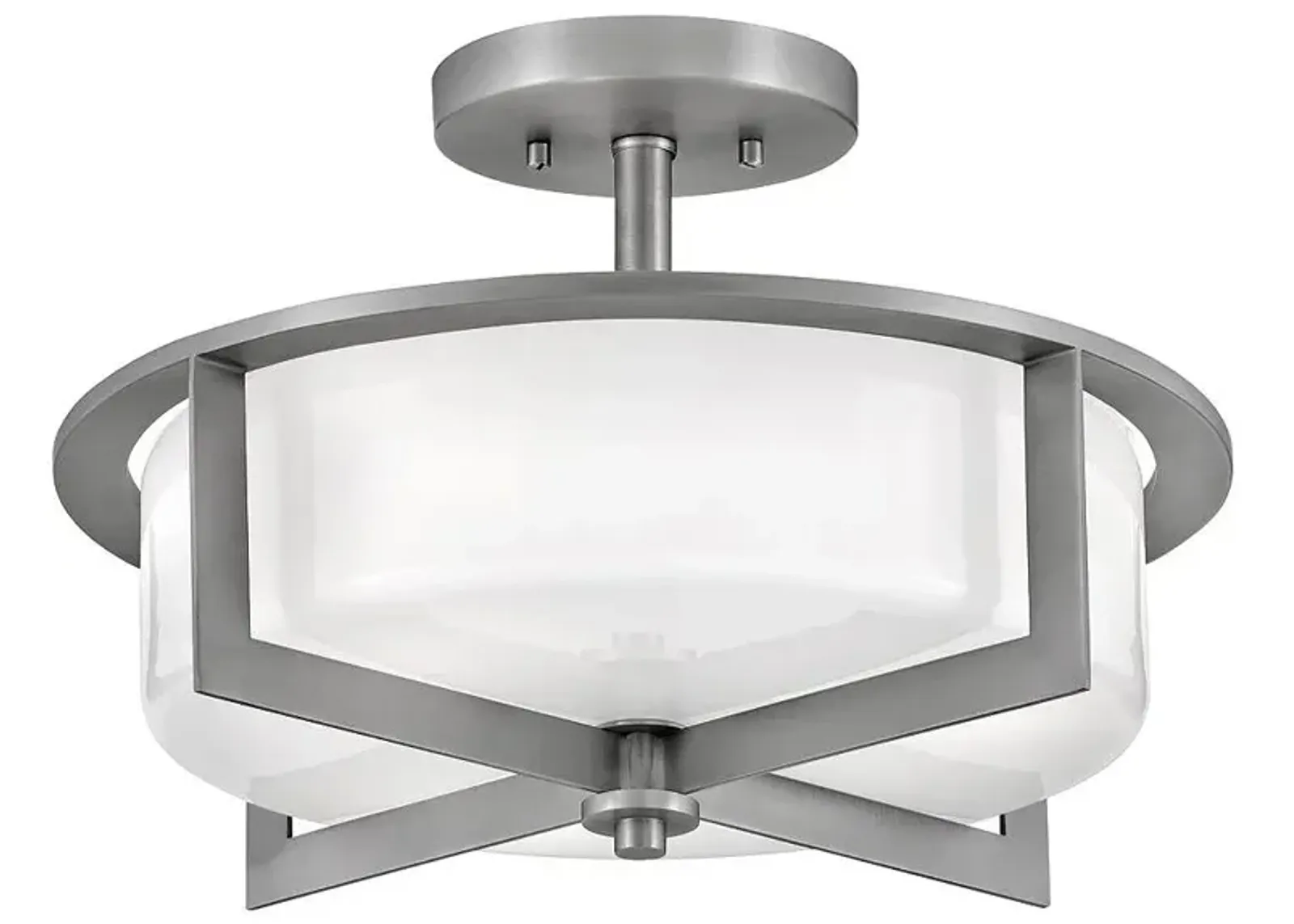 Hinkley - Foyer Baxley Medium Semi-Flush Mount- Antique Nickel