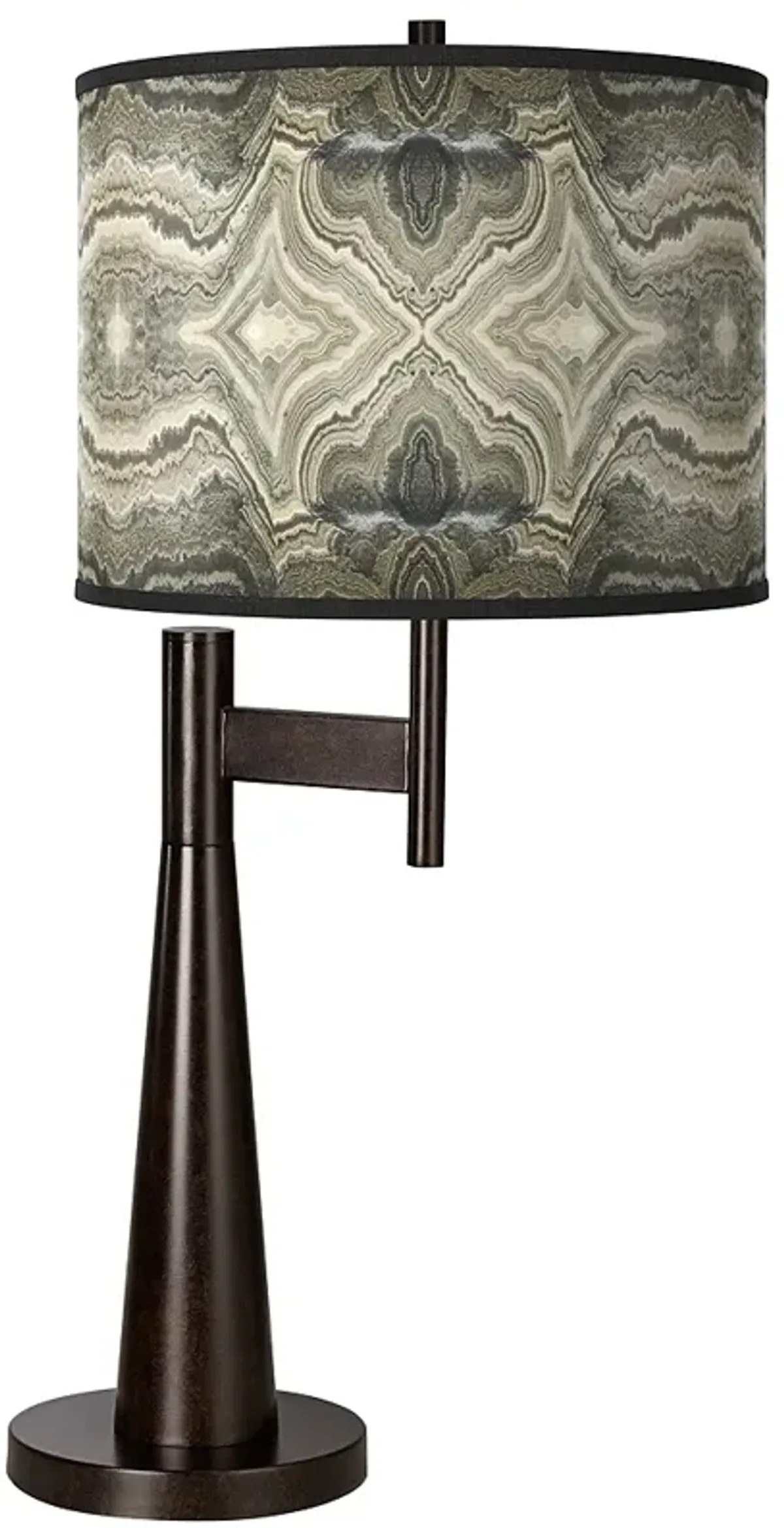 Giclee Glow Novo 30 3/4" Sprouting Marble Shade Bronze Table Lamp