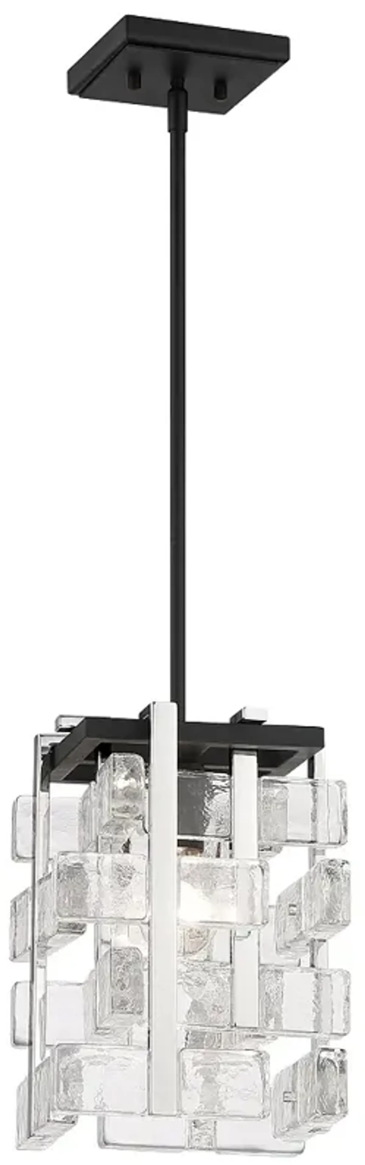 Painesdale 9"W Sand Coal and Polished Nickel Mini Pendant