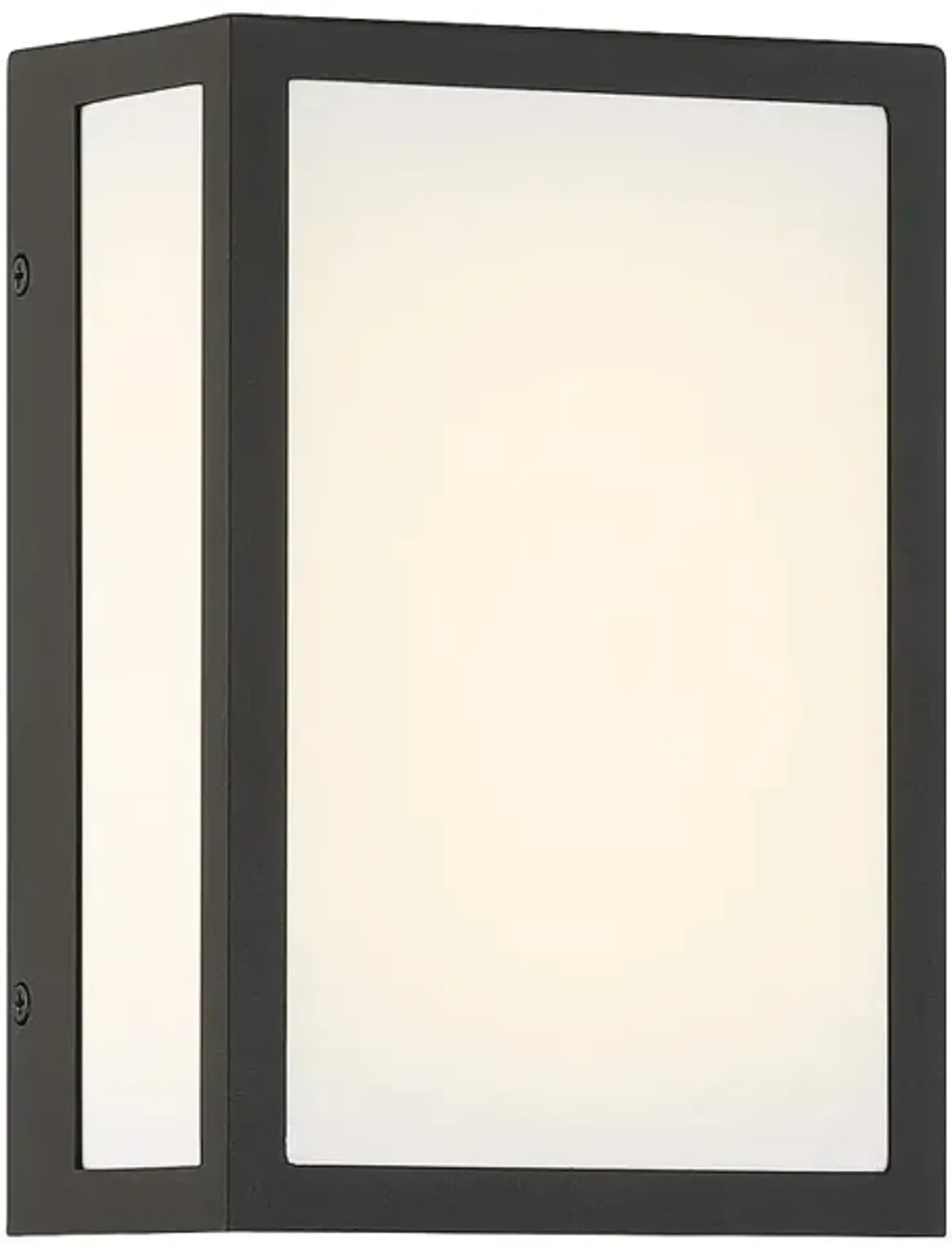 The Great Outdoors Marlborough LED 6-in Sand Coal Black Outdoor Wall Sconce