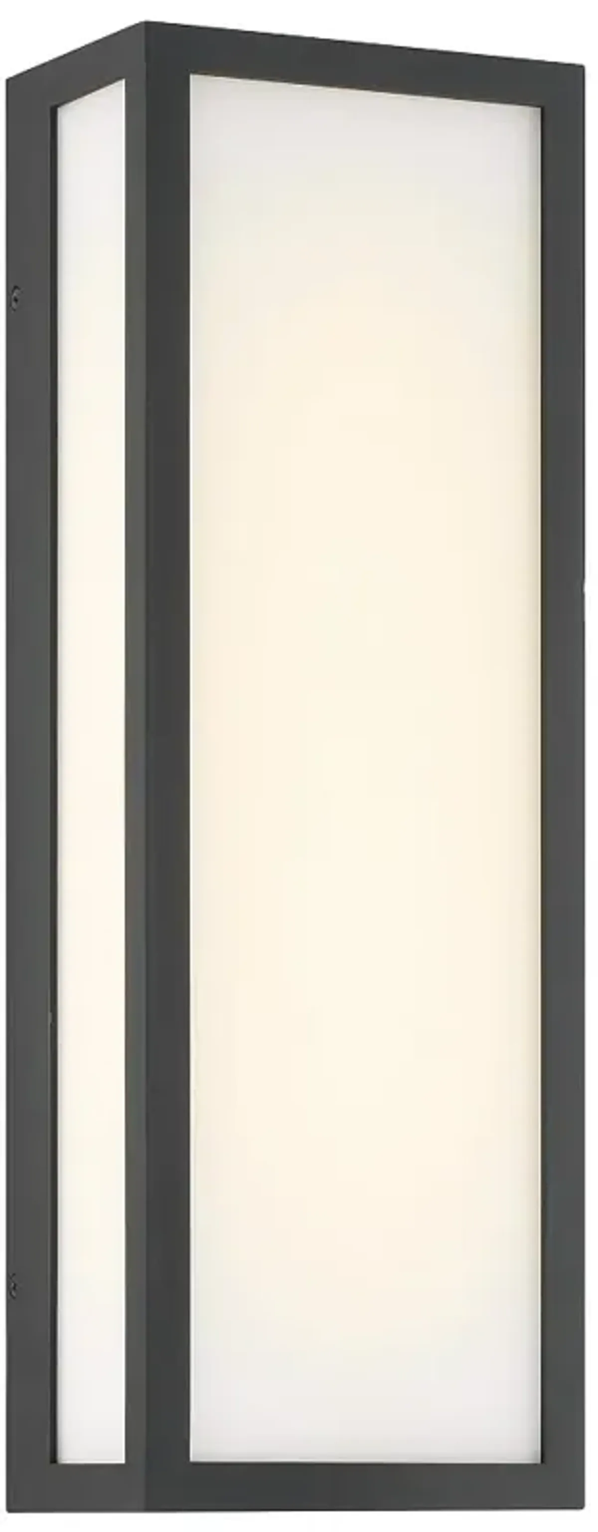 The Great Outdoors Marlborough LED 6-in Sand Coal Black Outdoor Wall Sconce