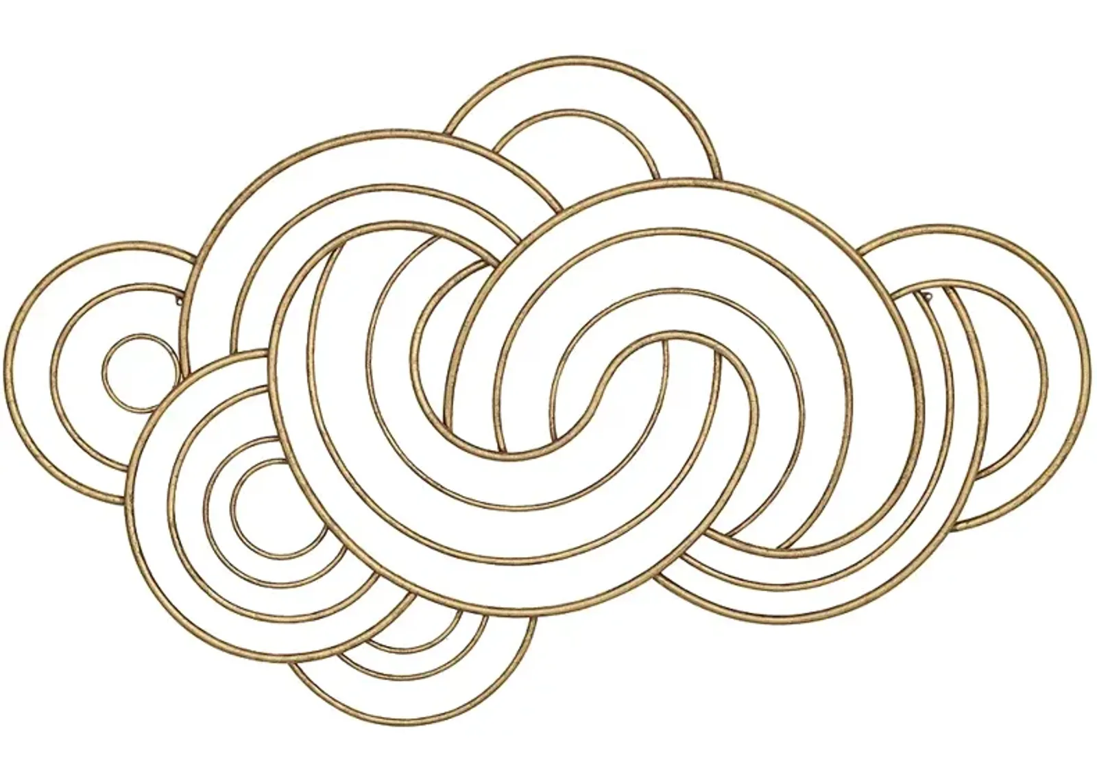 Dahlia Studios Gold Metal Arch Weave 43 1/4" Wide Metal Wall Art