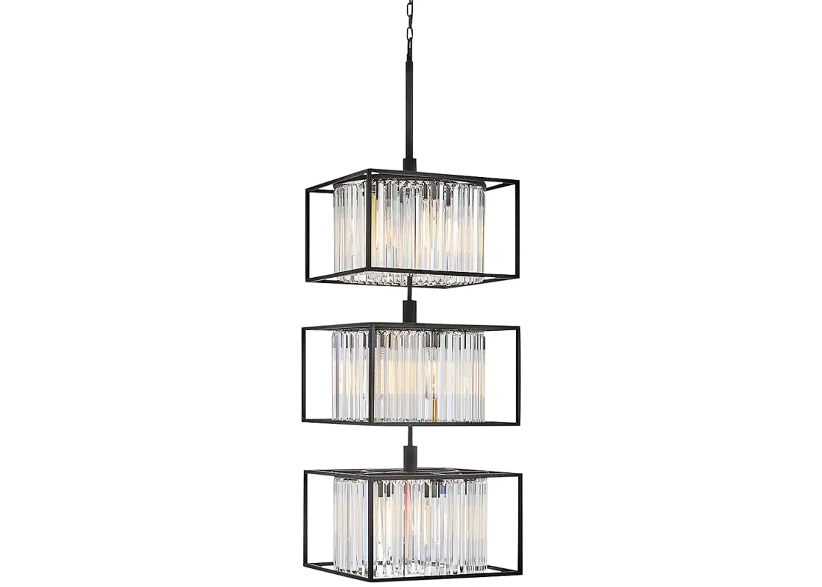 Hinkley Giada 20" Wide Black 18-Light Tiered Chandelier