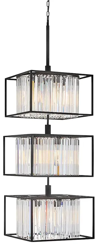 Hinkley Giada 20" Wide Black 18-Light Tiered Chandelier