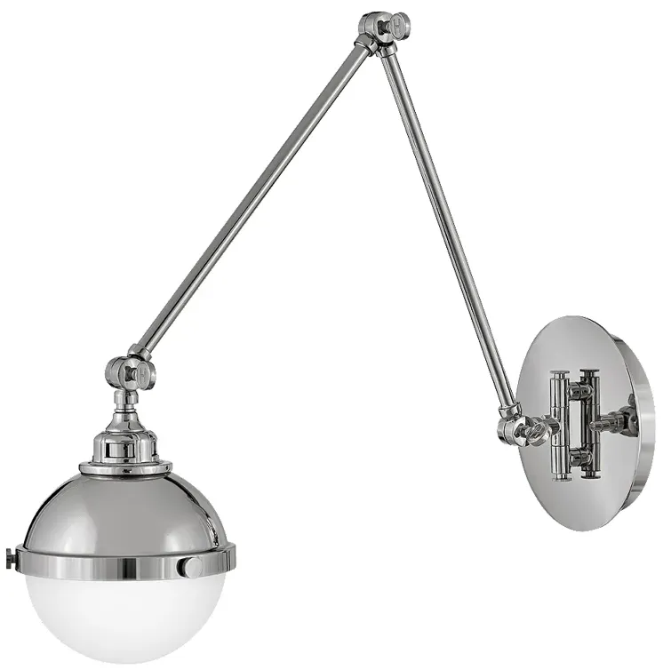 Sconce Fletcher-Medium Single Light Sconce-Polished Nickel