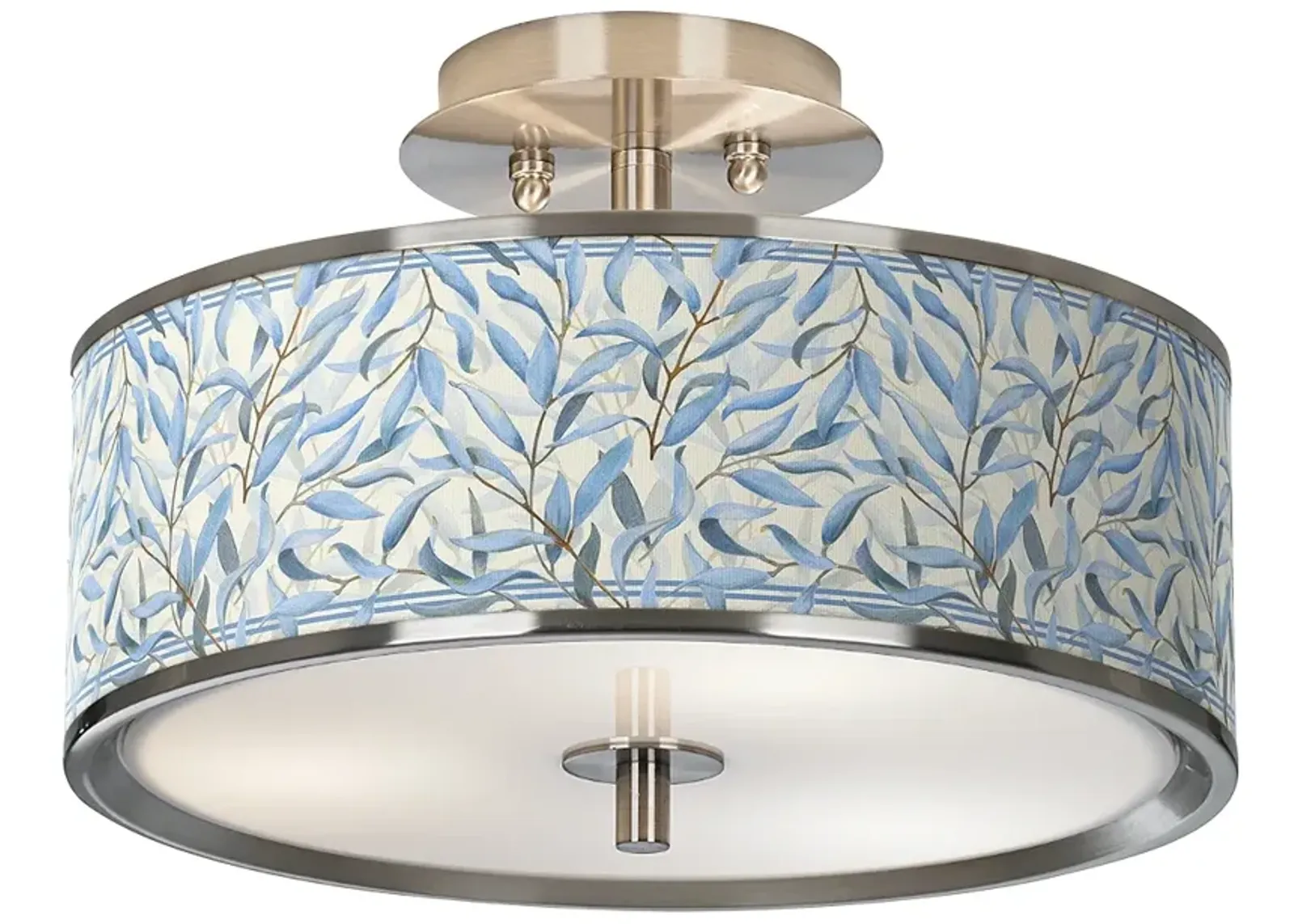 Amity Nickel 14" Wide Ceiling Light