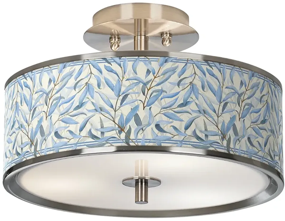 Amity Nickel 14" Wide Ceiling Light