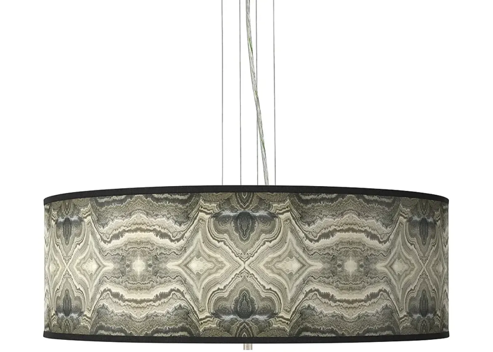 Sprouting Marble Giclee 24" Wide 4-Light Pendant Chandelier