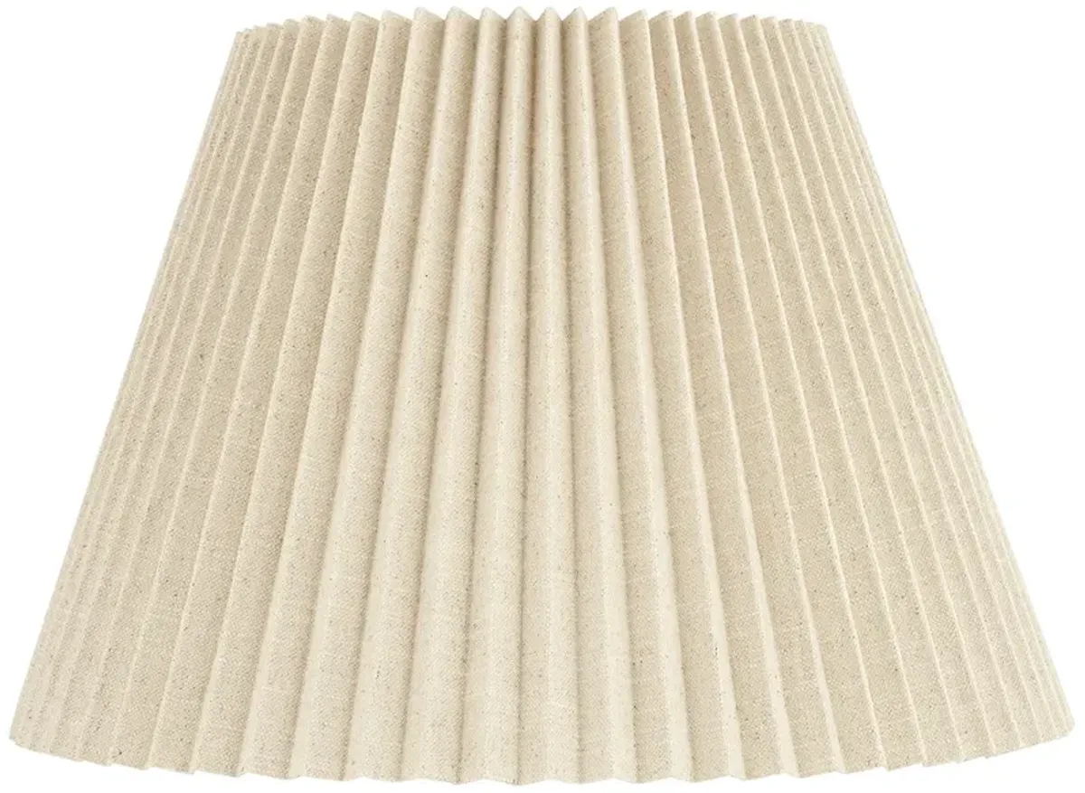 Springcrest Beige Pleated Lamp Shade 10.5x19x12.5 (Spider)