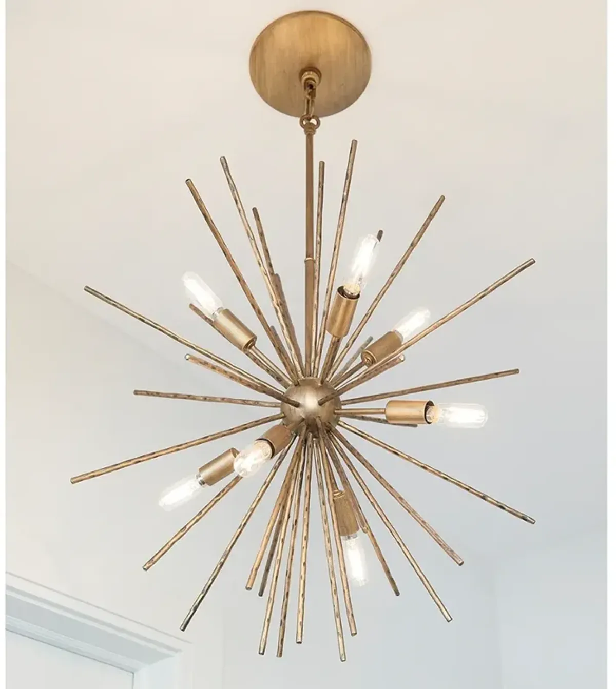 Hinkley Tryst 22"W Burnished Gold 8-Light Sputnik Chandelier