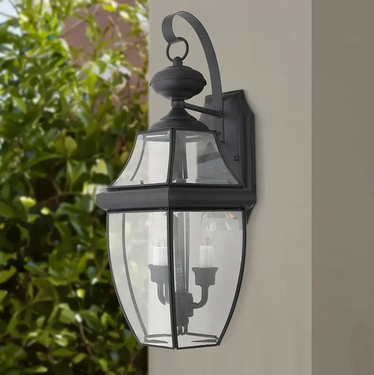 Quoizel Newbury 20"H Mystic Black 2-Light Outdoor Wall Light