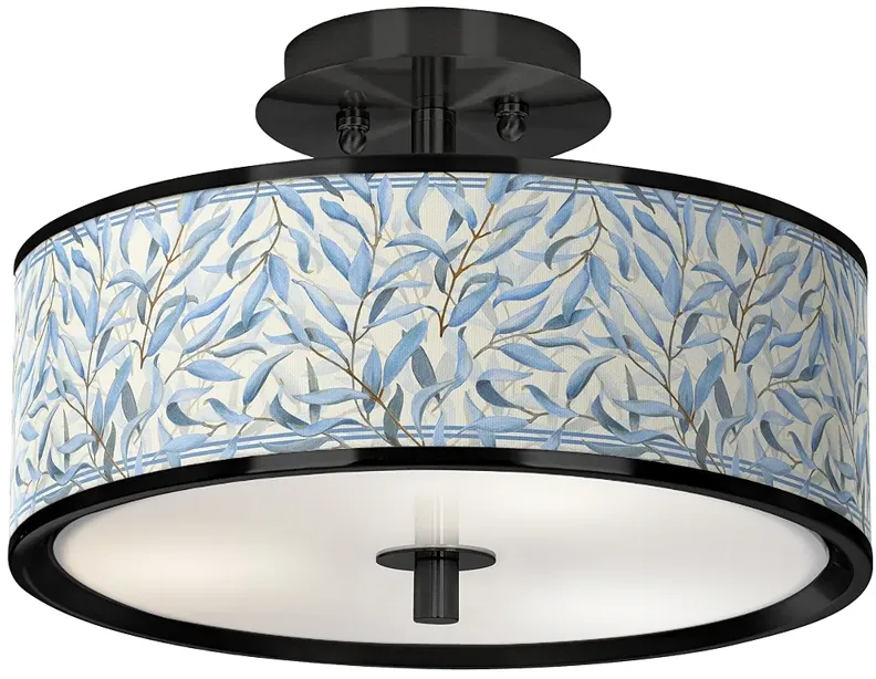 Amity Black 14" Wide Ceiling Light