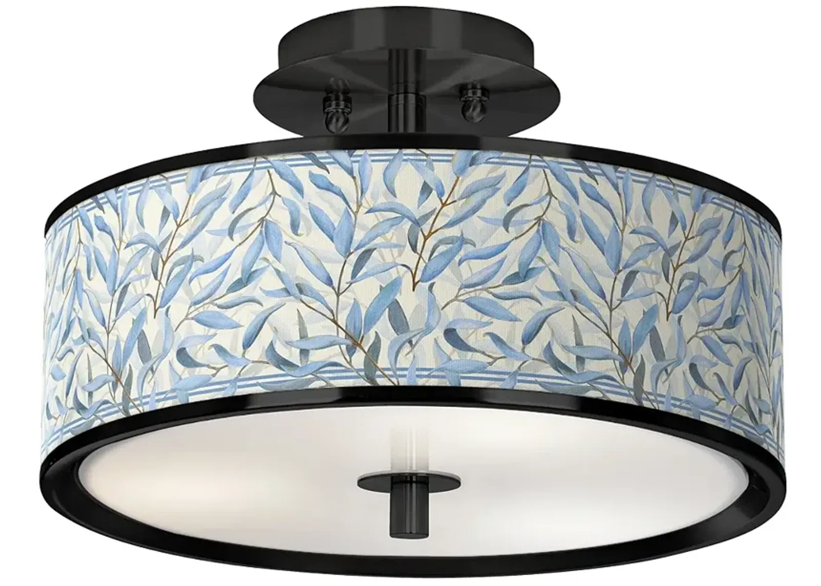 Amity Black 14" Wide Ceiling Light